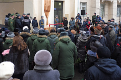В Хамовниках состоялось торжественное открытие мемориальной доски Герою Советского Союза Василию Казакову